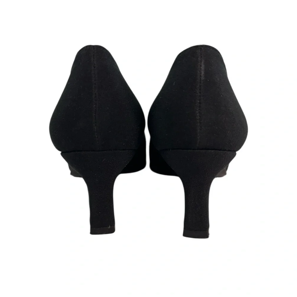Stuart Weitzman Black Heels with Sparkling Details